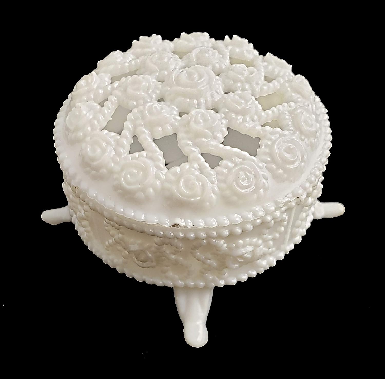 Party Favors Plus White Plastic Round Trinket Containers 12 Count