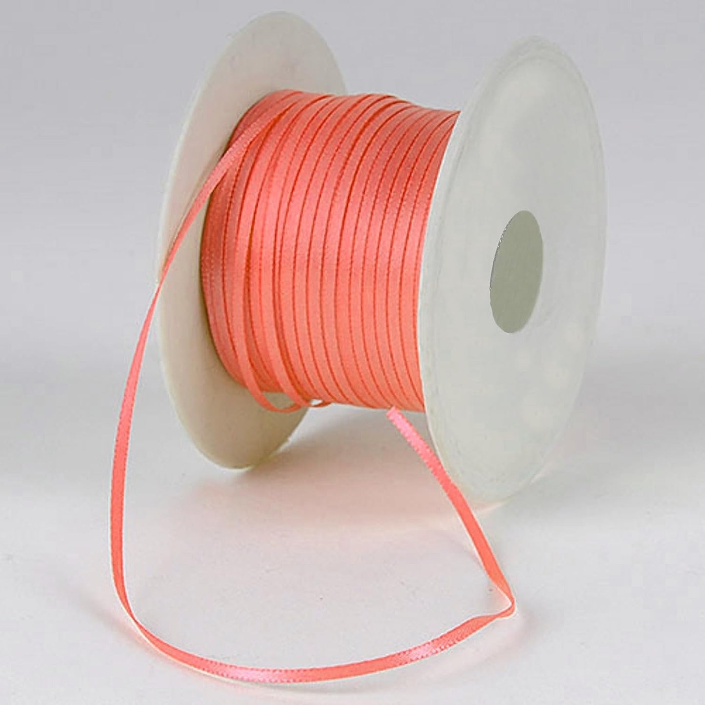 Party Favors Plus Coral Double Face Satin Ribbon 1/8in 100 Yards