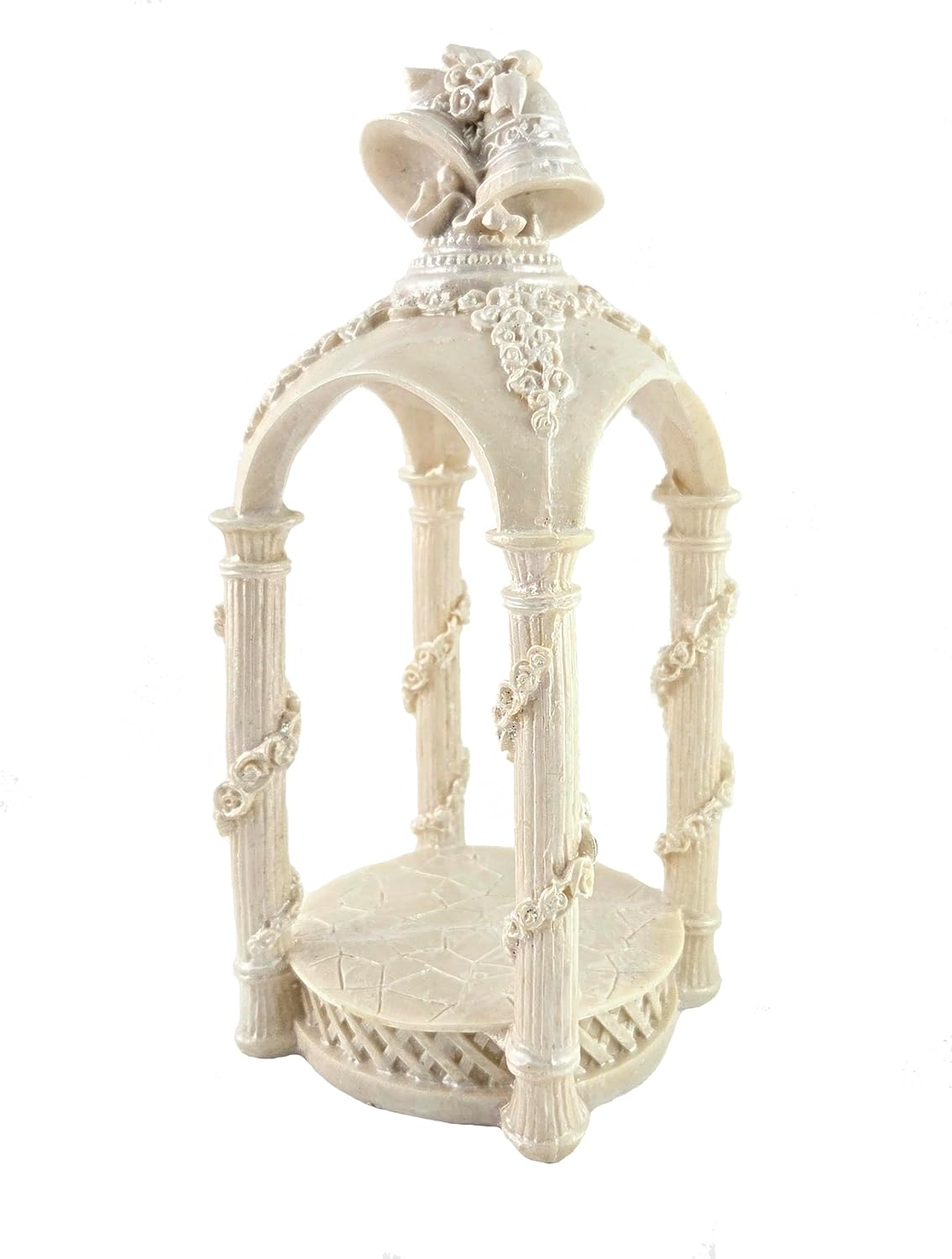 Party Favors Plus Ivory Polyresin Wedding Gazebo Figurine 9.5 Inch 1 Count