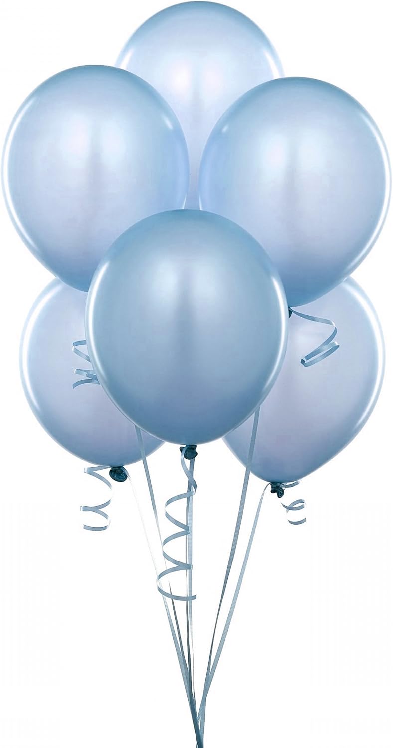 Party Favors Plus Light Blue Latex Balloons 24 Count