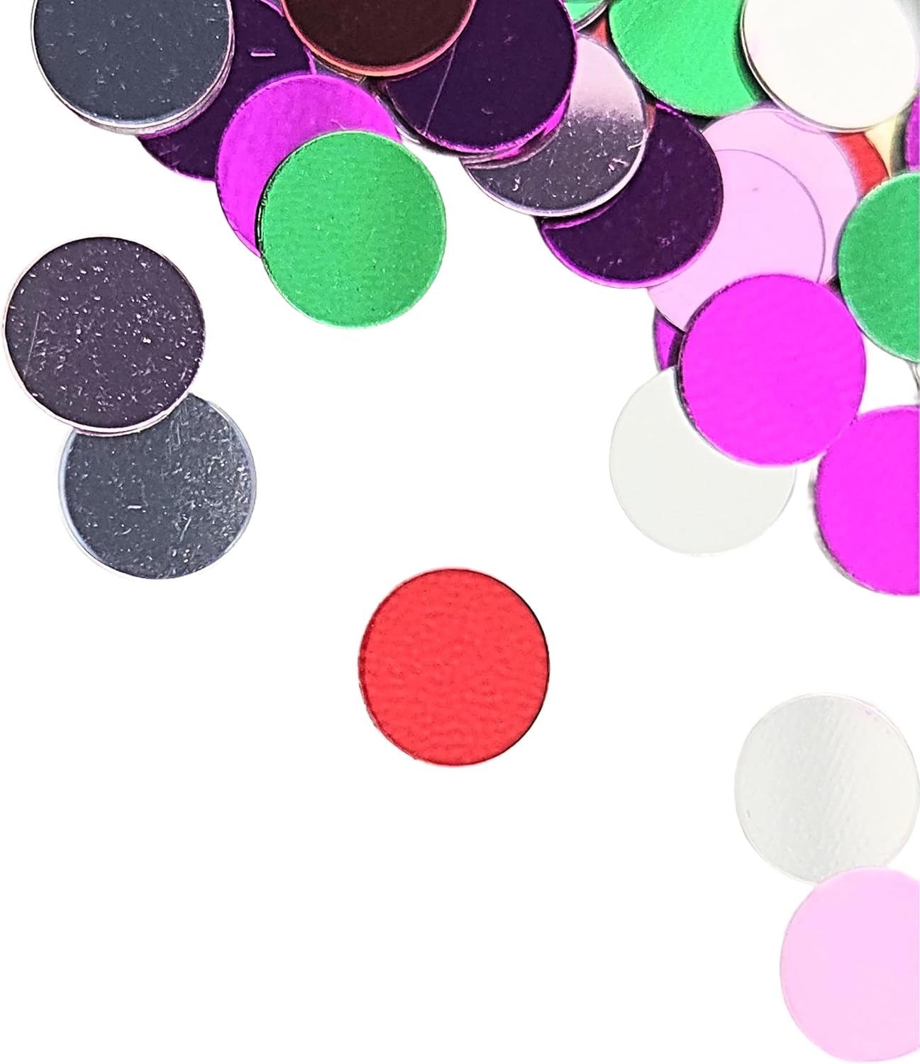 Party Favors Plus Metallic Foil Round Dot Confetti Multicolor 0.25 Inch 0.5 oz