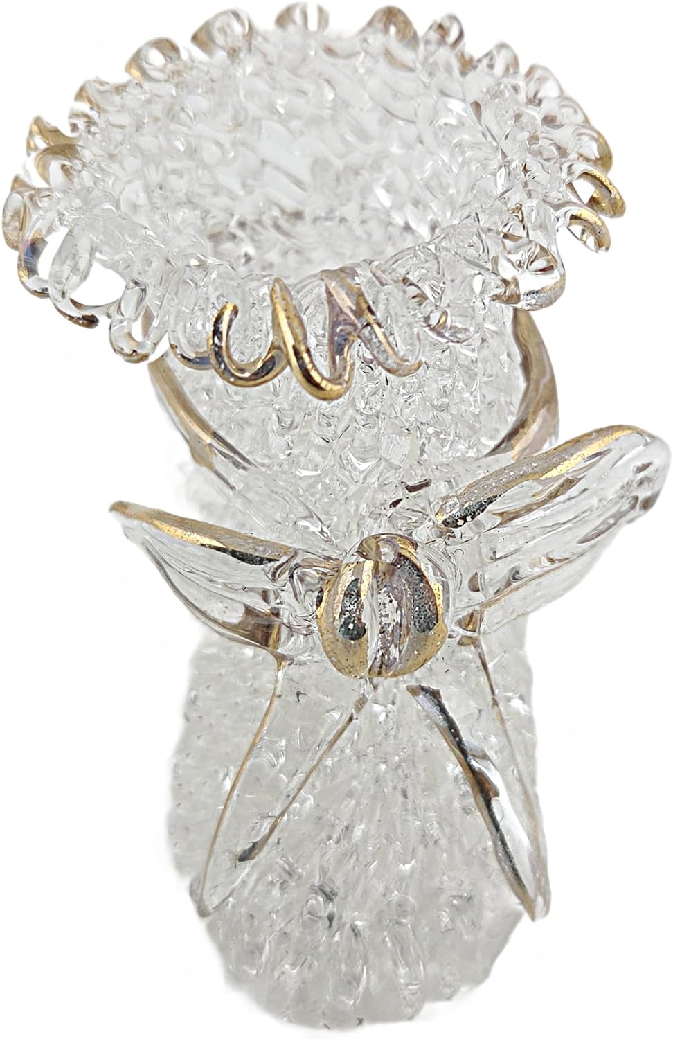 Party Favors Plus Resin Crystal Baby Bootie Ornament Clear Gold 2 Inch