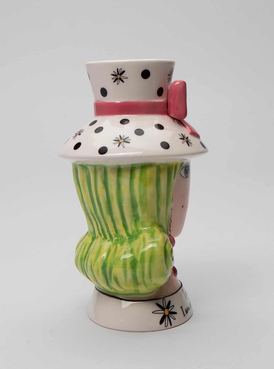 Cosmos Gifts Fine Ceramic I Am Woman I Am Amazing I Am Tired Lady Makeup Brush Holder Vase 6-1/4" H 62610
