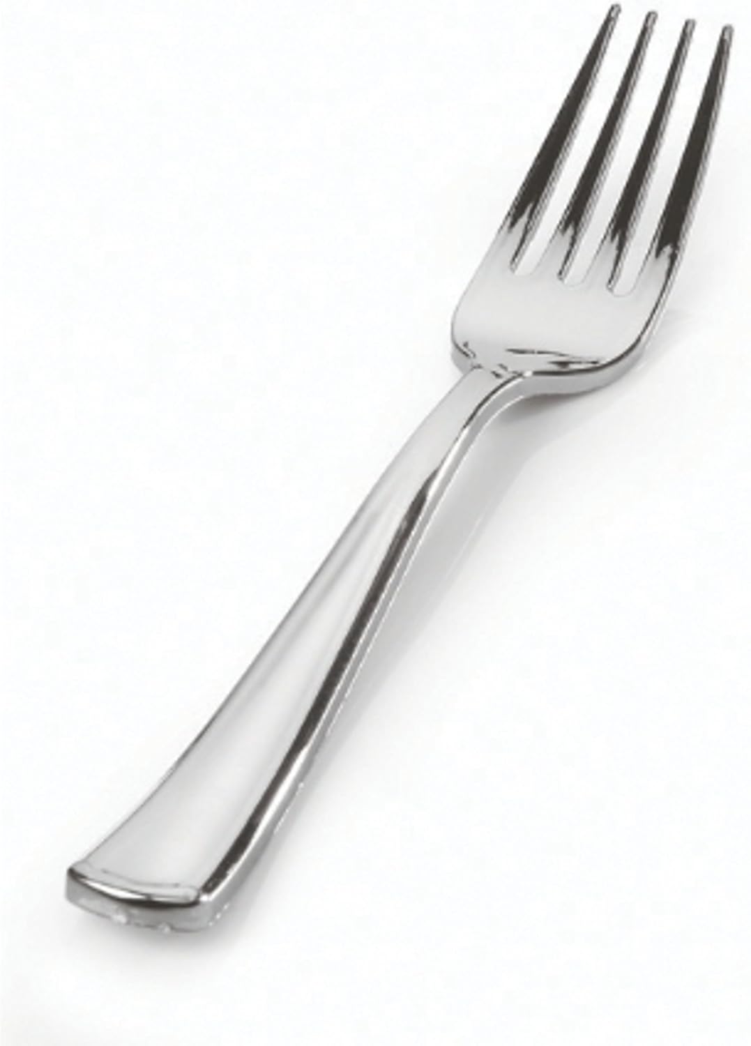 Party Favors Plus Plastic Silver Forks Stainless Steel Look 50 Count