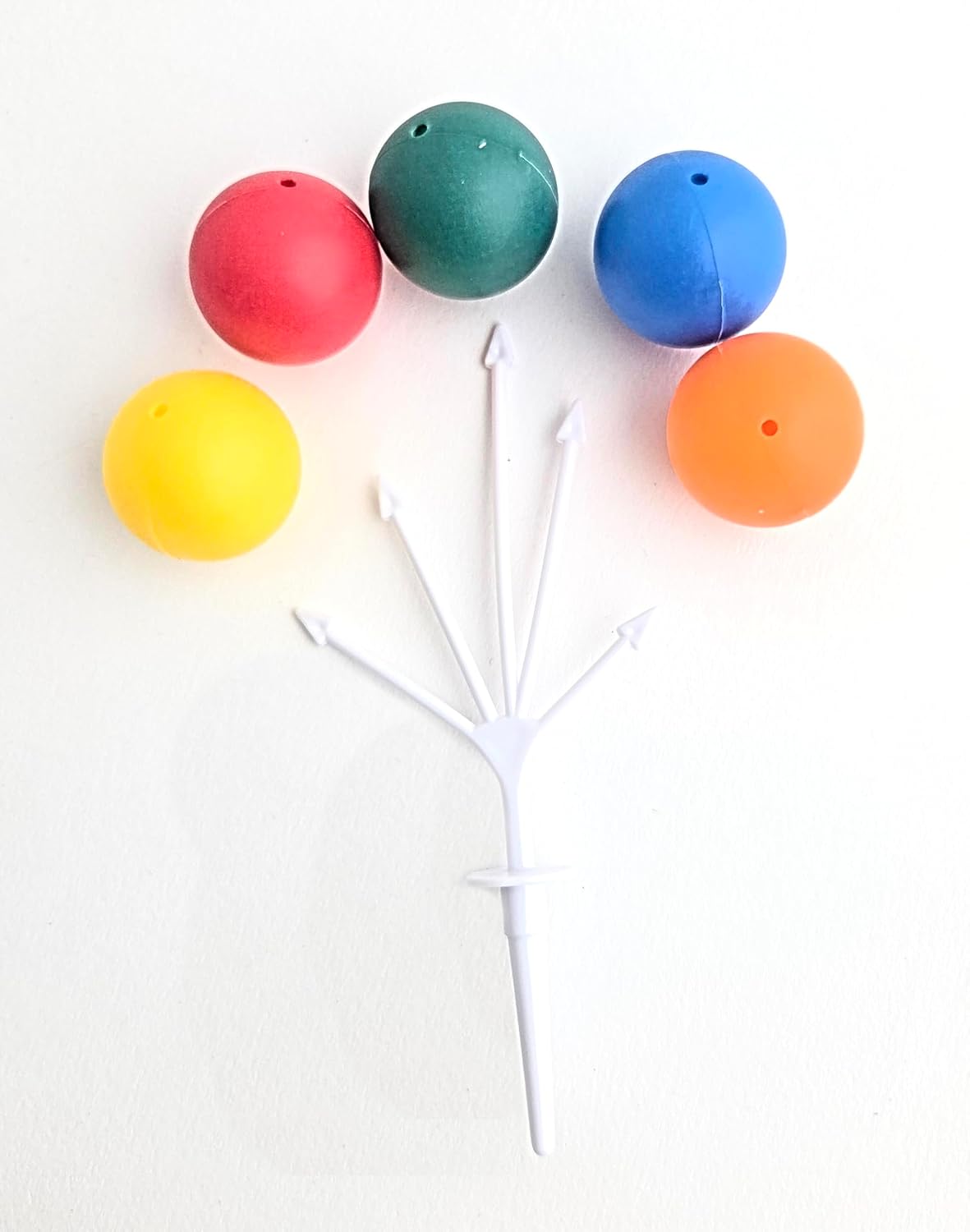 Party Favors Plus Mini Plastic Balloon Picks Multicolor 12 Count