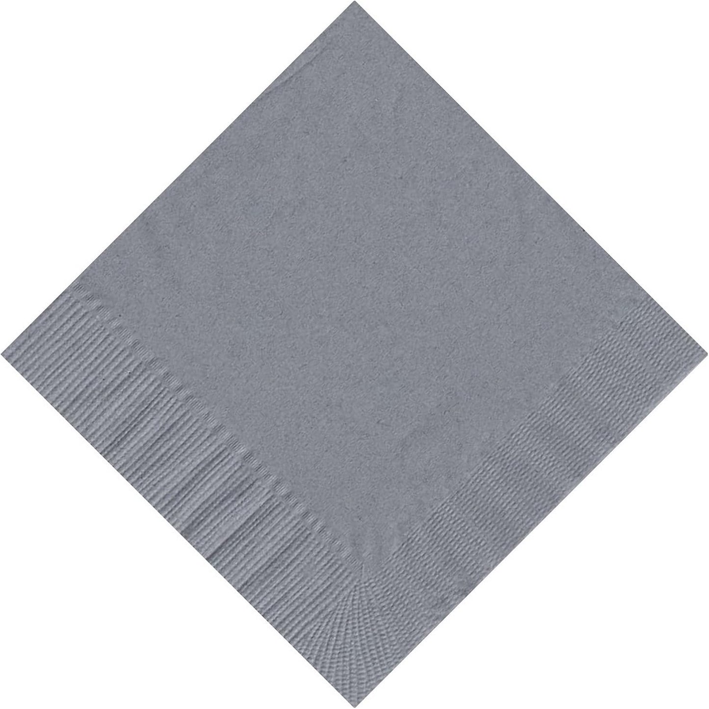Party Favors Plus Silver Beverage Cocktail Napkins 600 Count
