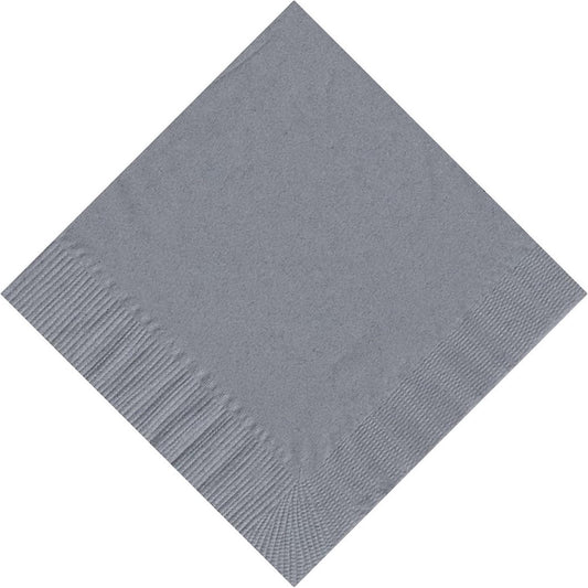 Party Favors Plus Silver Beverage Cocktail Napkins 600 Count