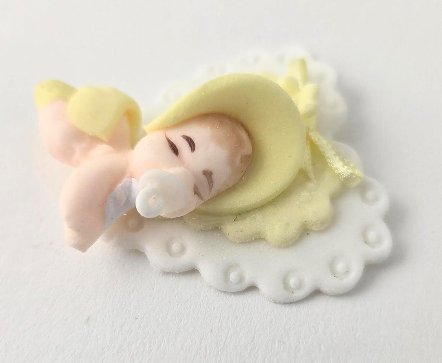Party Favors Plus Cold Porcelain Crawling Baby Capia Figurines Yellow 9 Count