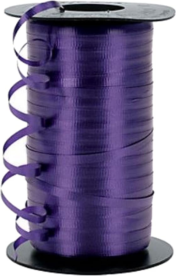 Creative Wedding Balloon Curling Crimped Ribbon 3/16" Purple 500 Yards