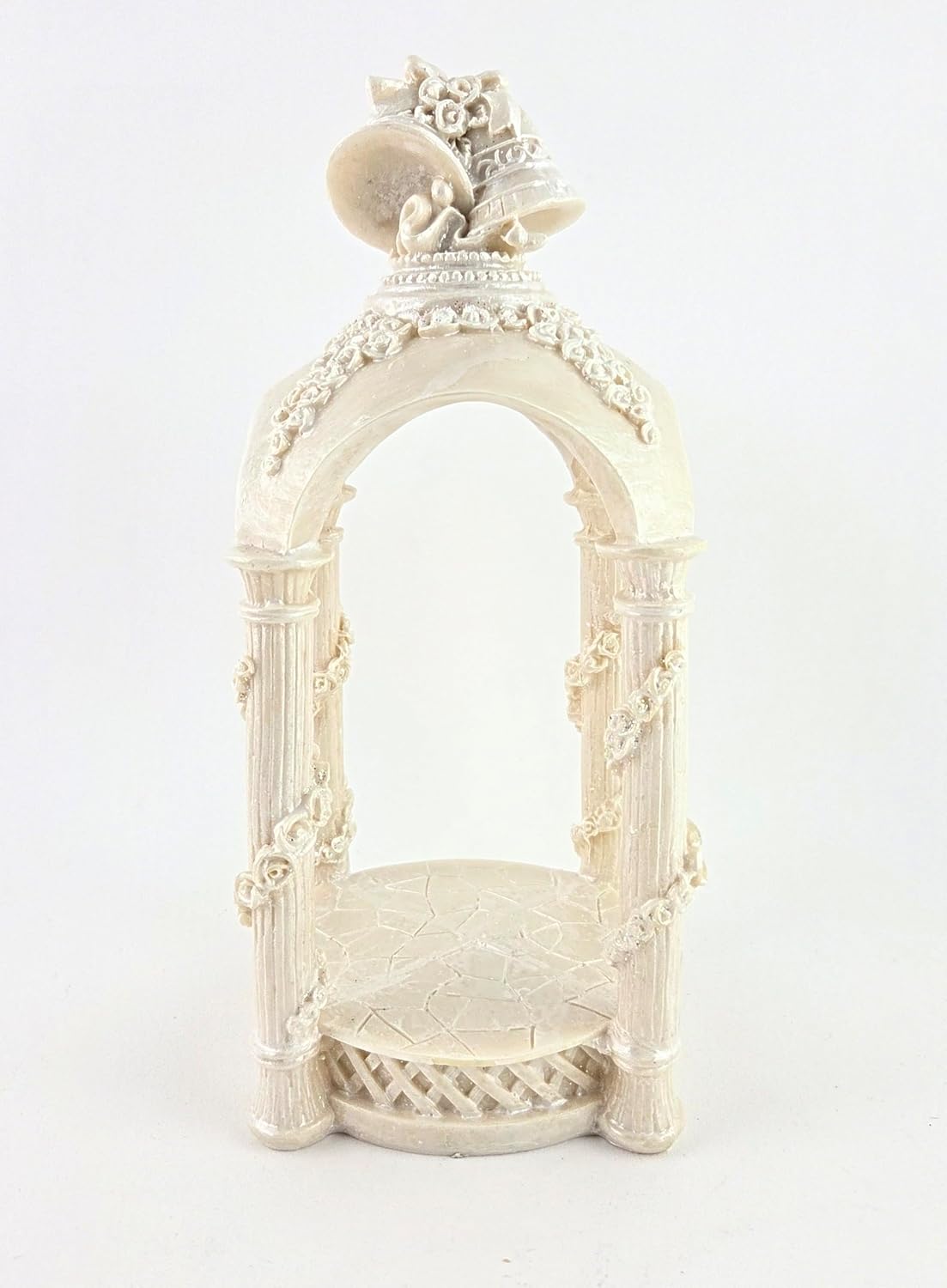 Party Favors Plus Ivory Polyresin Wedding Gazebo Figurine 9.5 Inch 1 Count