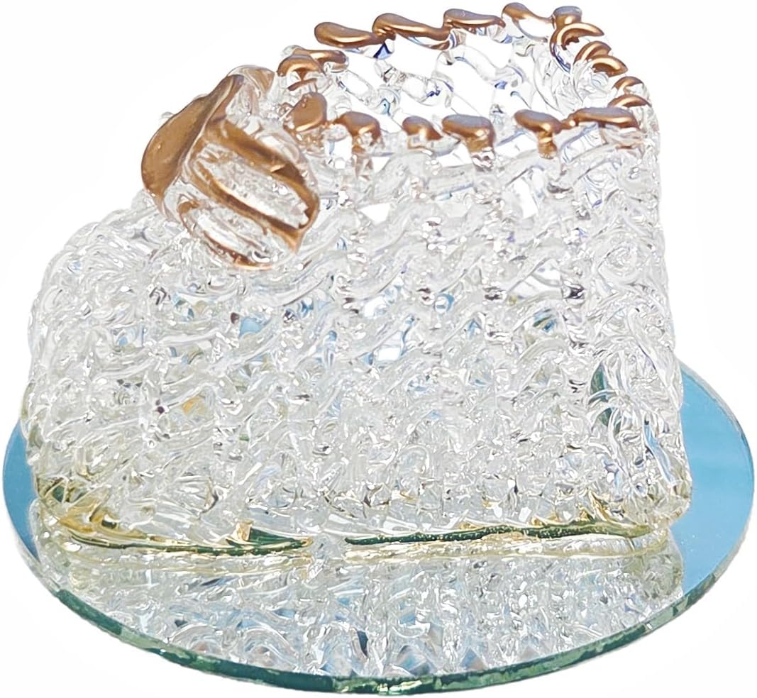 Party Favors Plus Resin Crystal Baby Bootie Figurine White Rose Gold 1.25 Inch