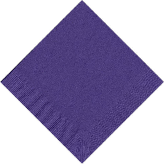 Party Favors Plus Purple Paper Cocktail Napkins 5 X 5 Inch 50 Count