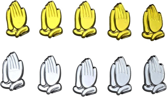 Party Favors Plus Gold Acrylic Praying Hands Capias 1 Inch 72 Count