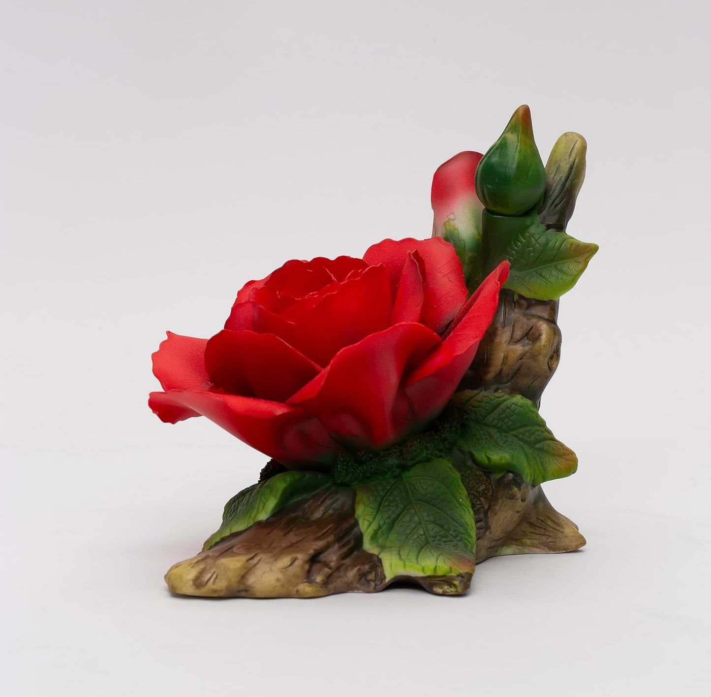 Cosmos Gifts Fine Porcelain Red Rose Flower Figurine 5-3/4" L 5088FIGURINE