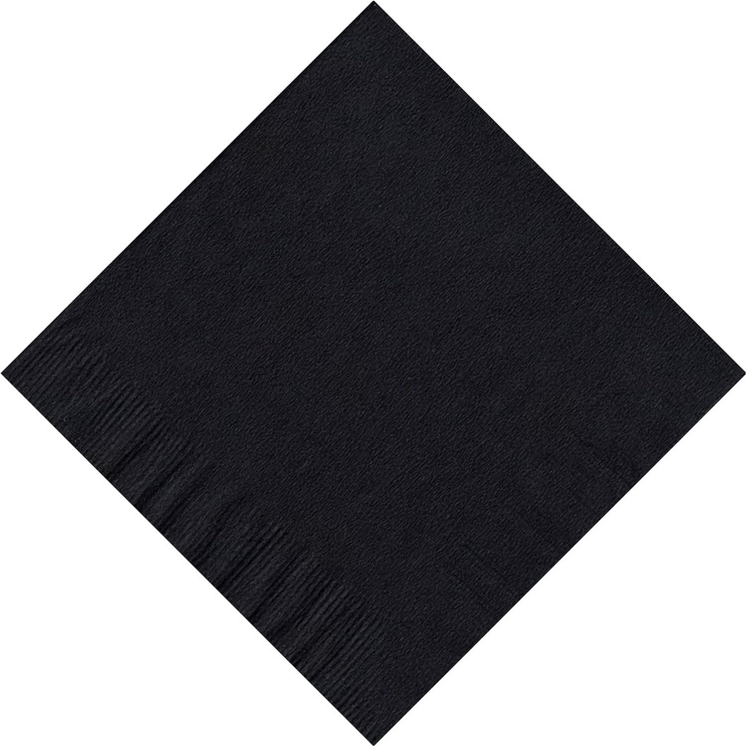Party Favors Plus Black Beverage Cocktail Napkins 600 Count