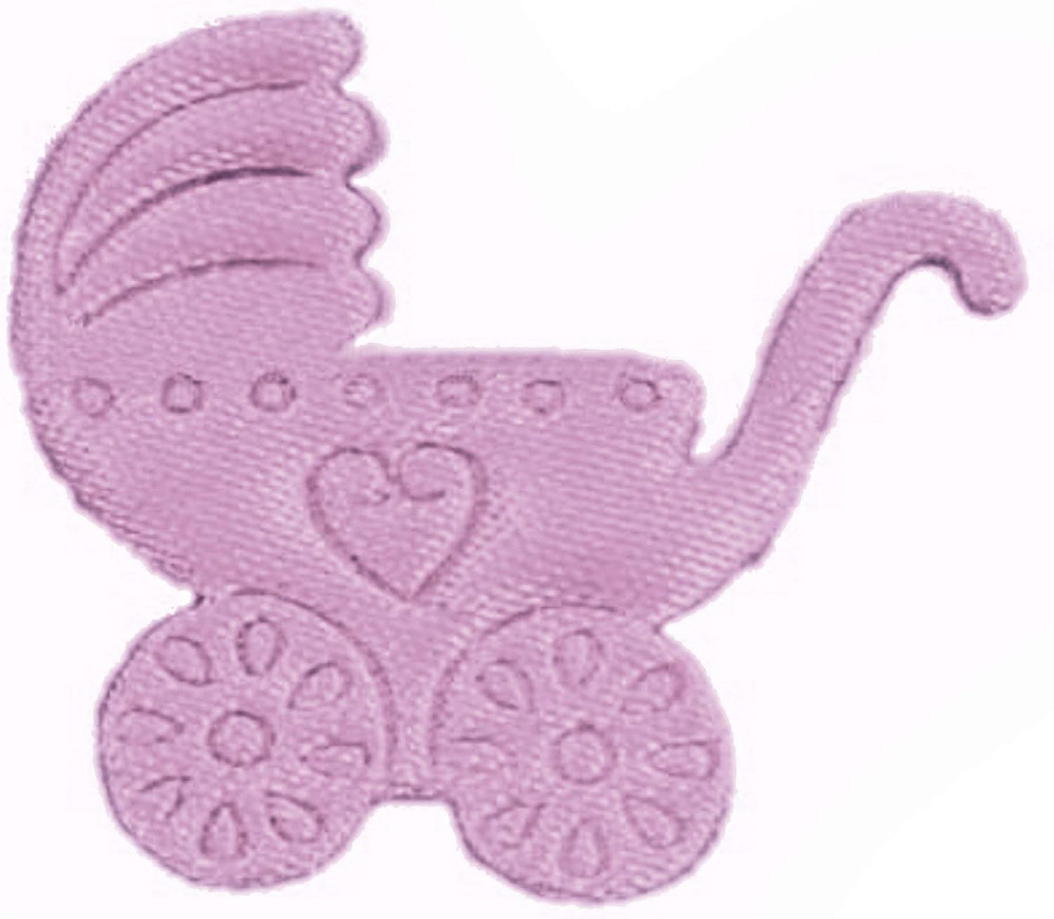 Party Favors Plus Pink Satin Baby Buggy Appliques 144 Count