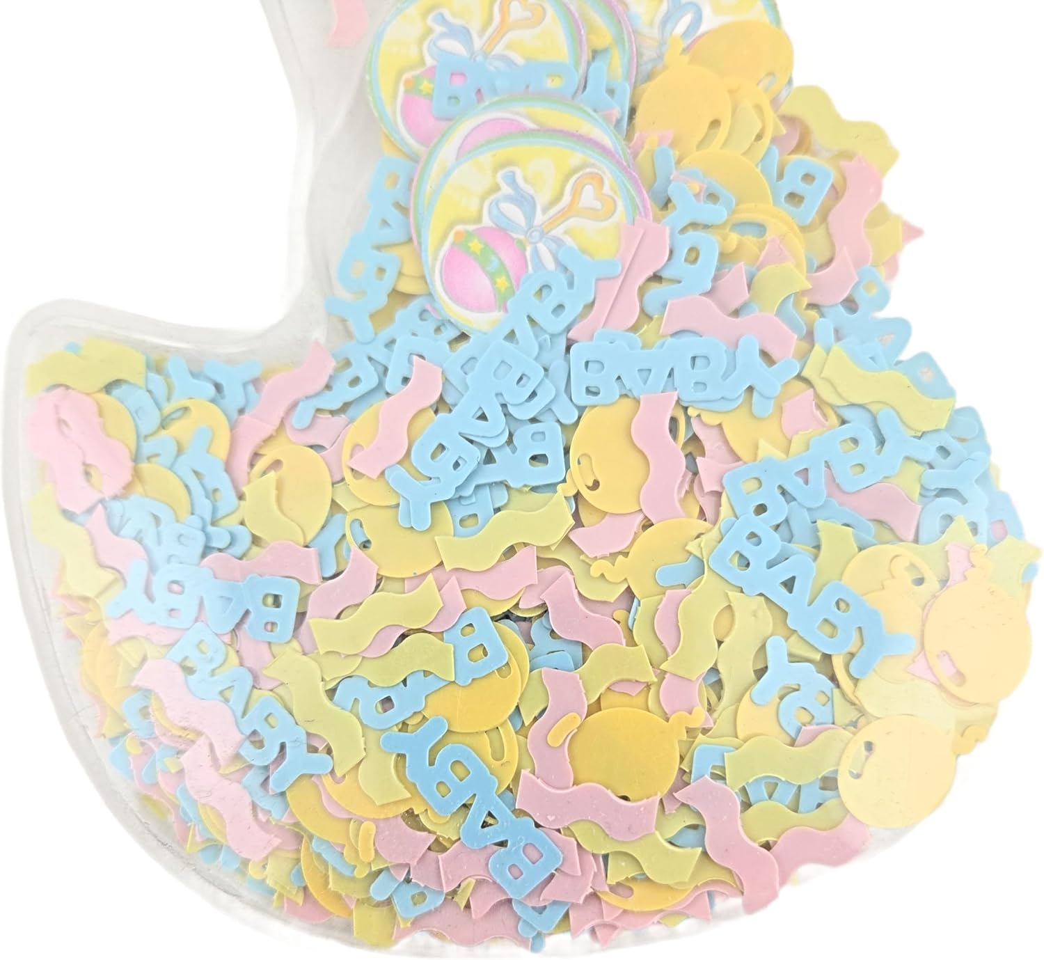 Party Favors Plus Baby Shower Confetti Pastel Pink Blue Yellow 1 Oz