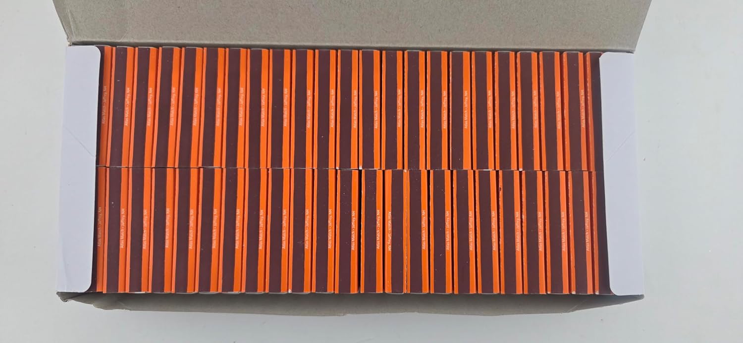 Atlas Match Plain Orange Wooden Box Matches White Tip 50 Pack