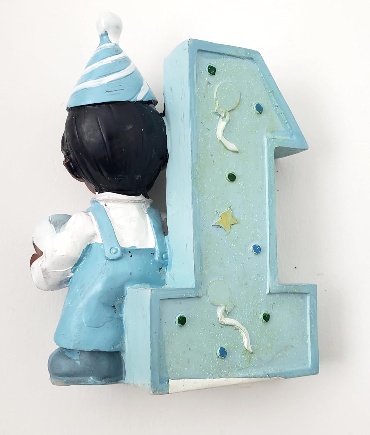 Party Favors Plus Blue 1st Birthday Boy Cake Topper Figurine 2 Count