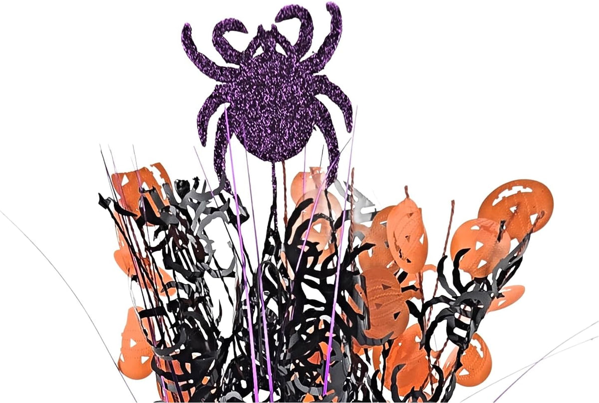 Halloween Balloon Weight Centerpiece Spiders Jack-o-Lanterns 2pc