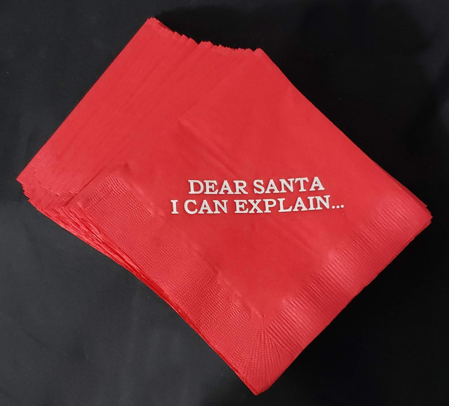 PFP Red 2-Ply Paper Cocktail Napkins 5" x 5" 100 Count