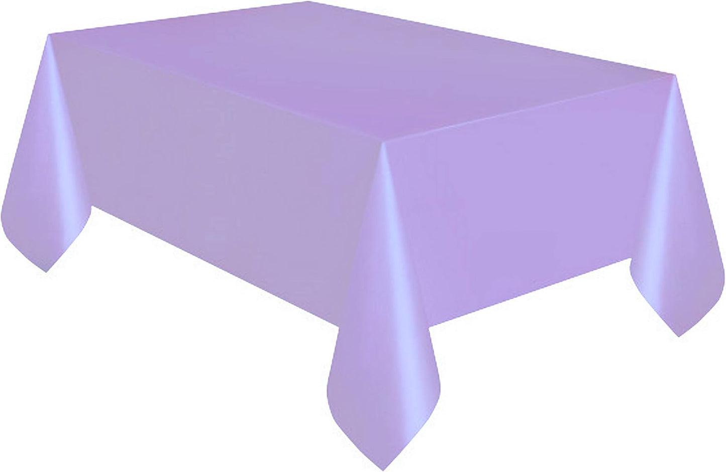 Party Favors Plus Lavender Plastic Rectangular Tablecloth with Matching Table Skirt 54 X 108 Inch 1 Set