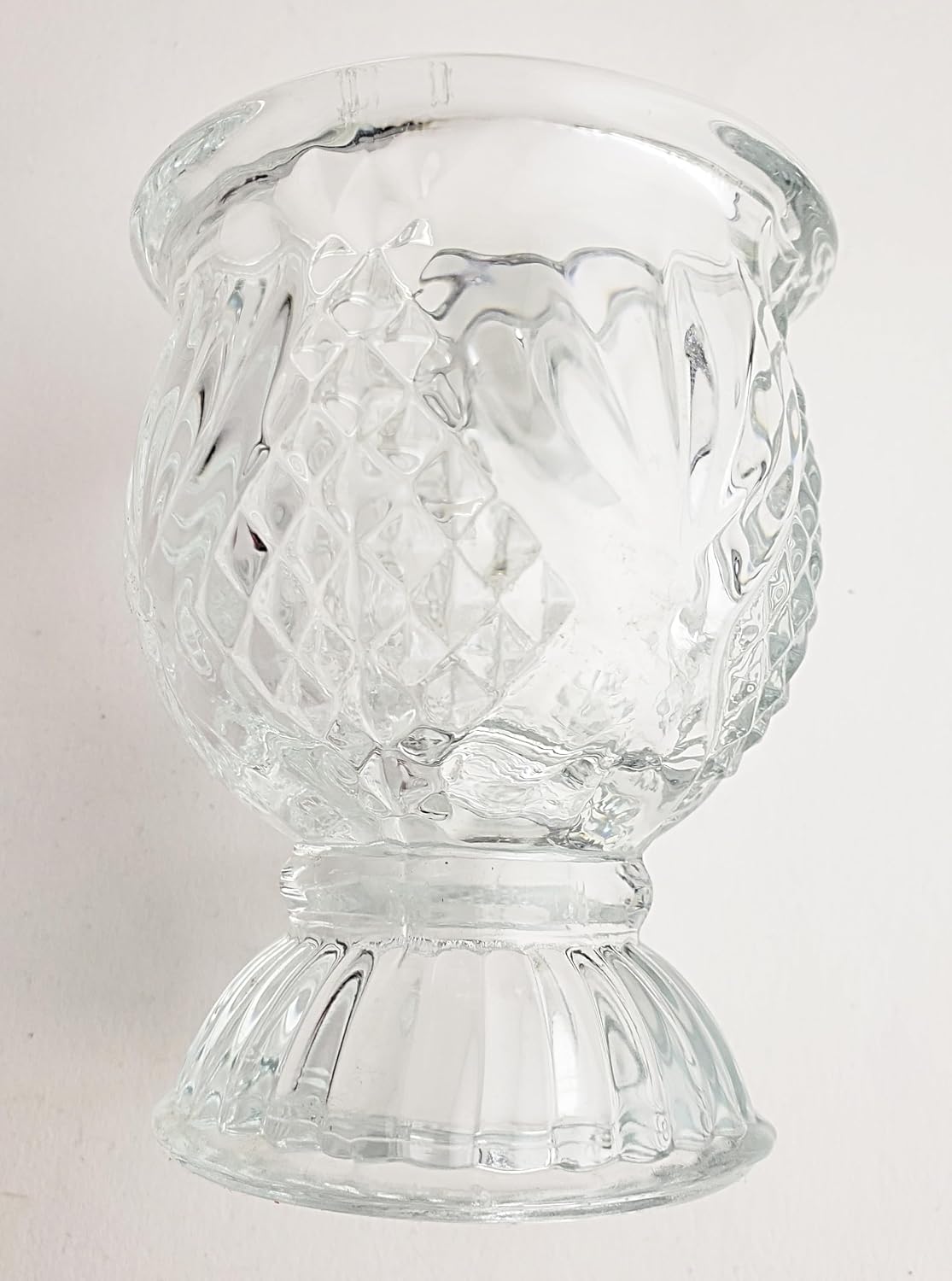 Party Favors Plus Clear Glass Tealight Candle Holders 4 Piece Set