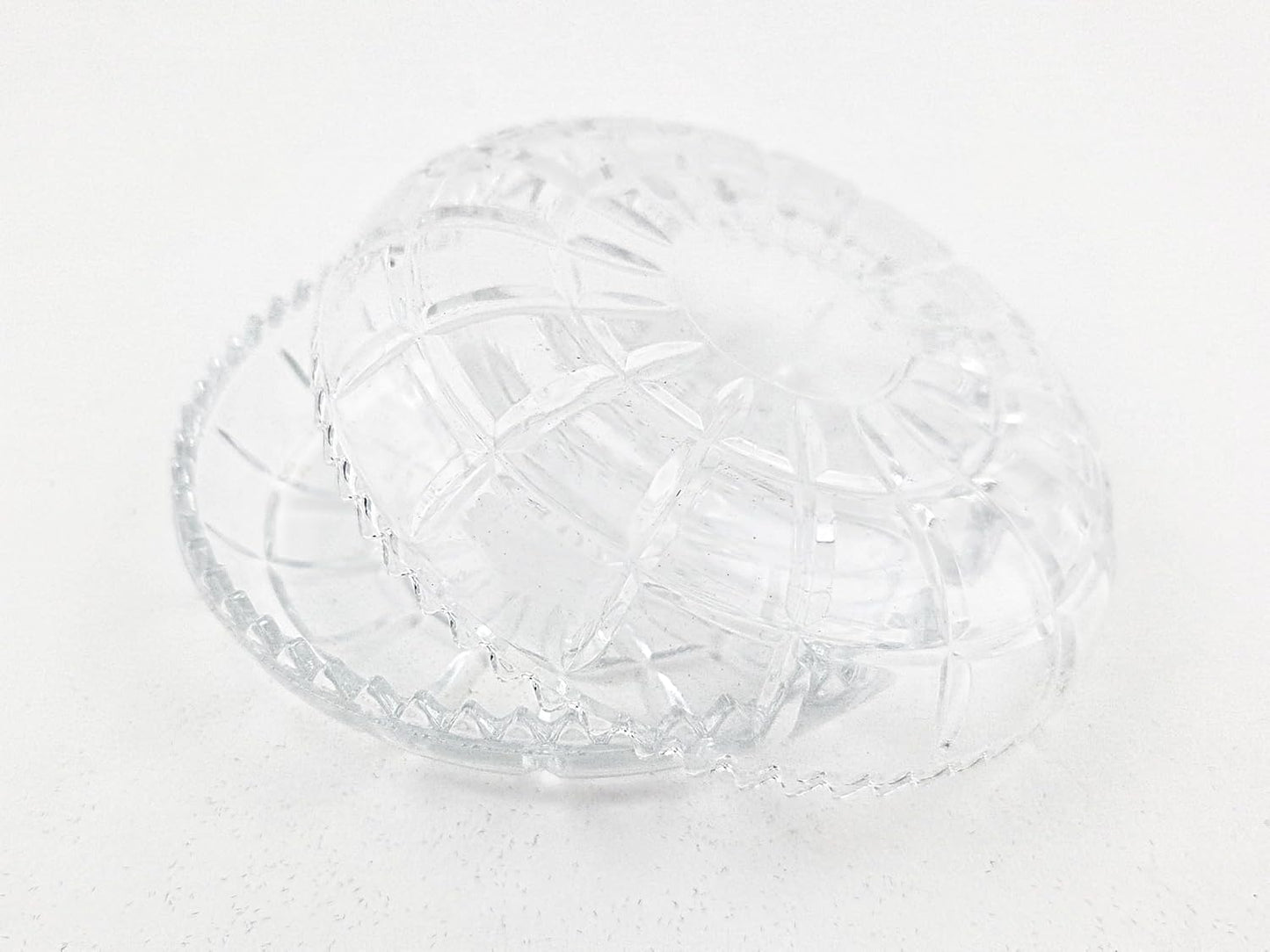 Party Favors Plus Clear Glass Bomboniera Favor Dishes Sawtooth Edge 4 Inch 2 Count