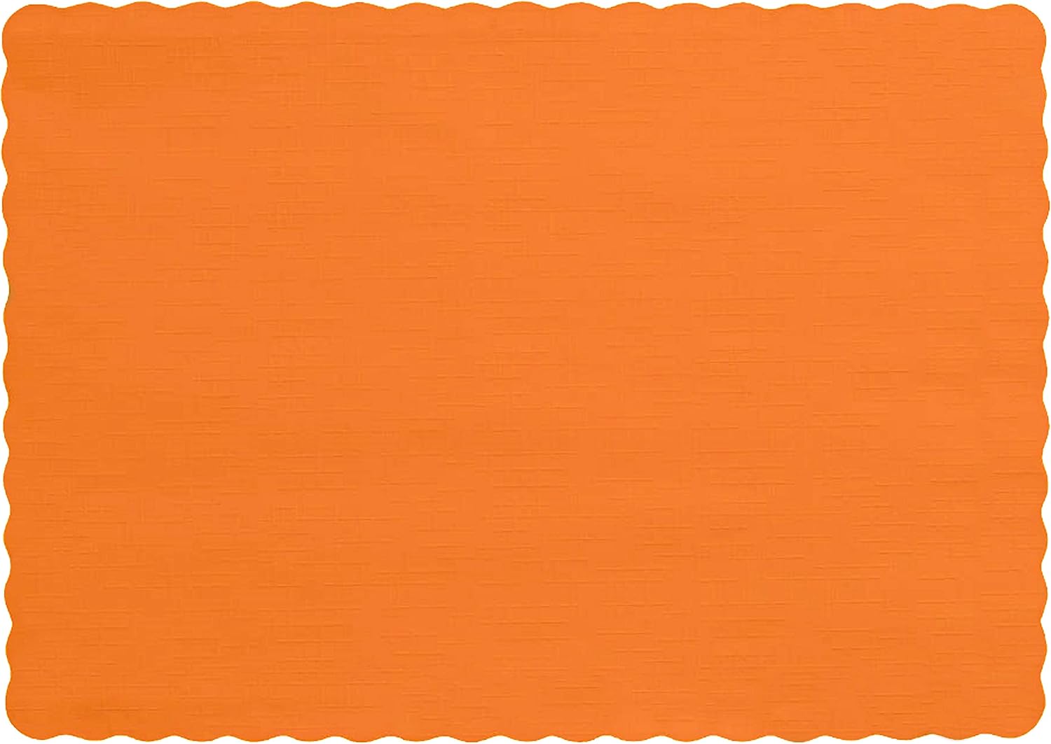 Party Favors Plus Tangerine Paper Placemats Rectangular 10x14 Inch 25 Count