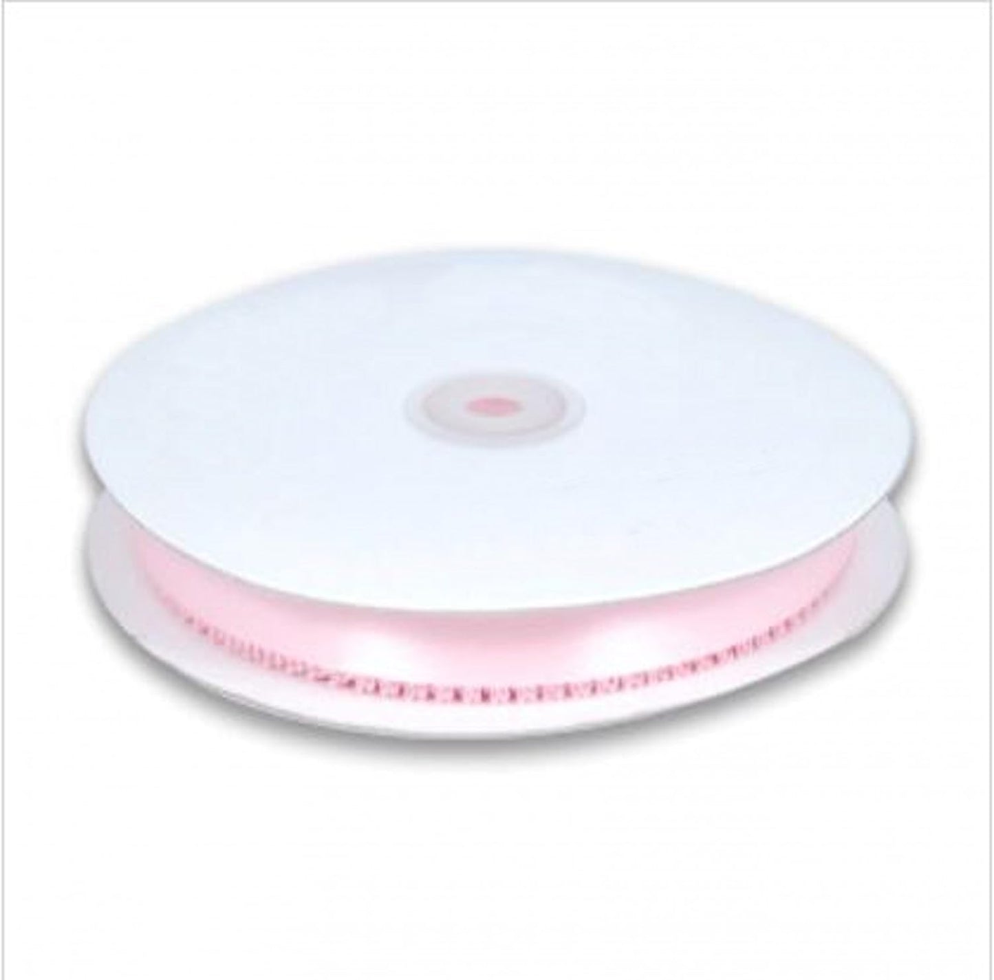 Party Favors Plus Light Pink Double Face Satin Picot Ribbon 50 Yards