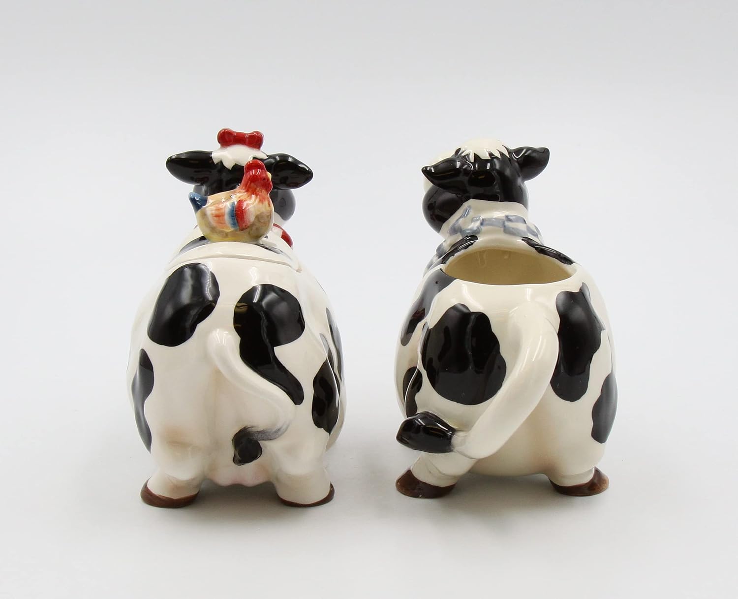 Appletree Design Barn Yard Cow Sugar and Creamer Set 4-3/8" H