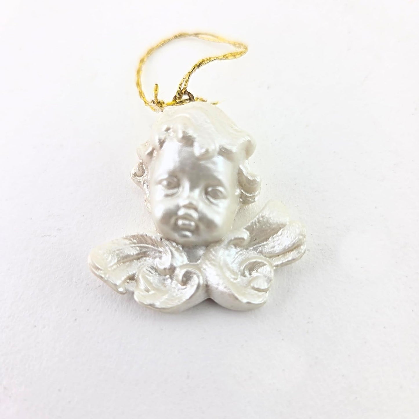 Party Favors Plus Silver Plastic Angel Hanging Ornament 1.5 Inch Set of 14