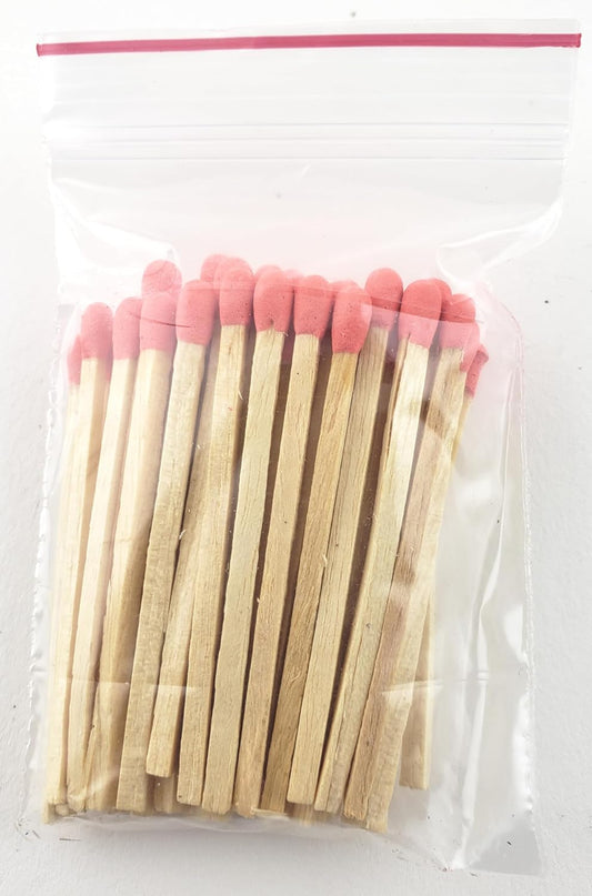 Party Favors Plus Multicolor Wooden Match Sticks 1000 Count 2" with 50 Matchboxes Coral