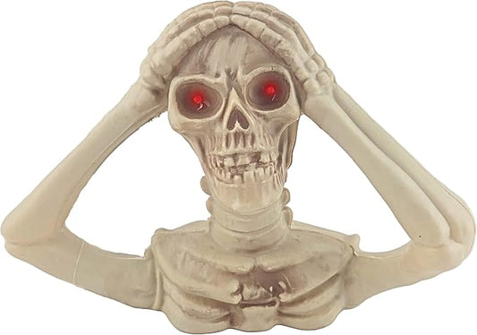 Tabletop Light-Up Eyes Skeleton Halloween Decoration