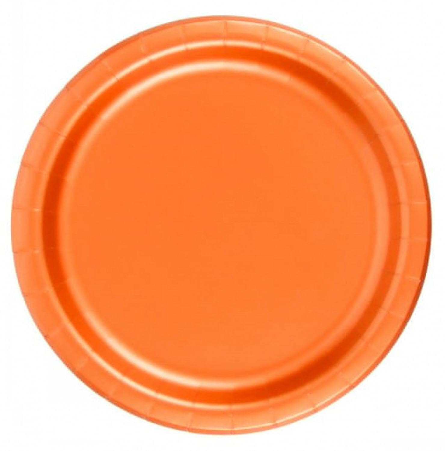 Party Favors Plus Dessert Cake Paper Plates Tangerine Orange 240 Count