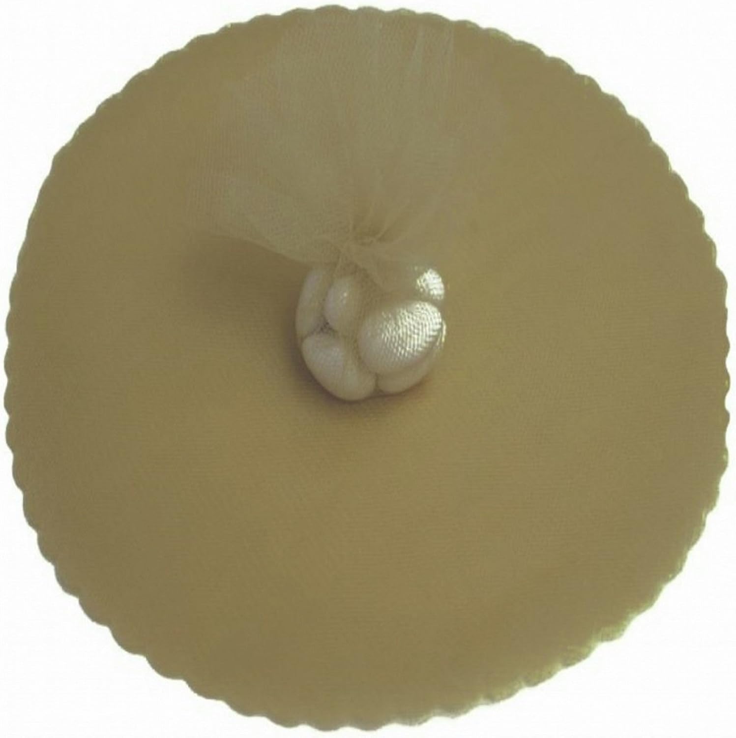 Party Favors Plus Gold 9-Inch Tulle Circles 25 Count