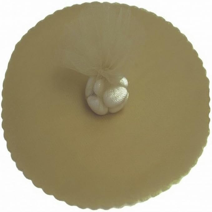 Party Favors Plus Gold 9-Inch Tulle Circles 25 Count