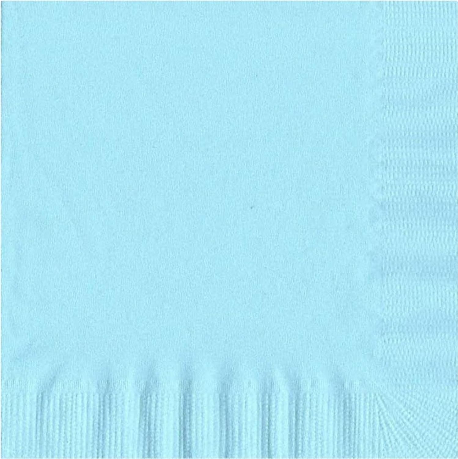 Party Favors Plus Light Blue Beverage Cocktail Napkins 200 Count