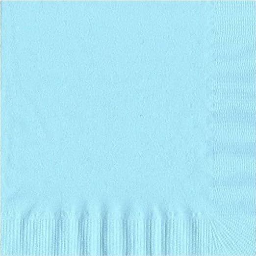 Party Favors Plus Light Blue Beverage Cocktail Napkins 200 Count