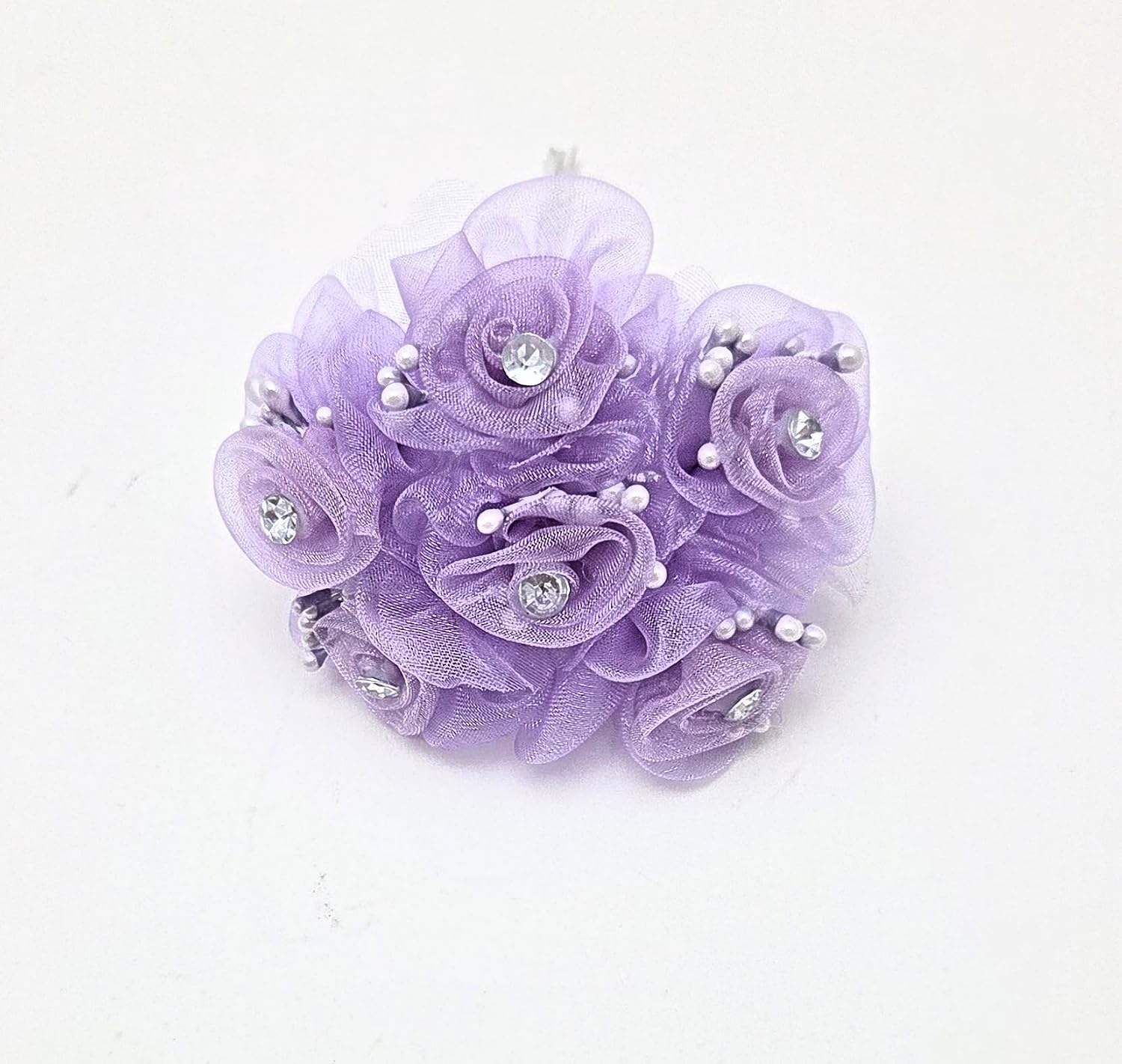 Lavender Organza Favor Flowers with Wire Stems, 180 Pieces