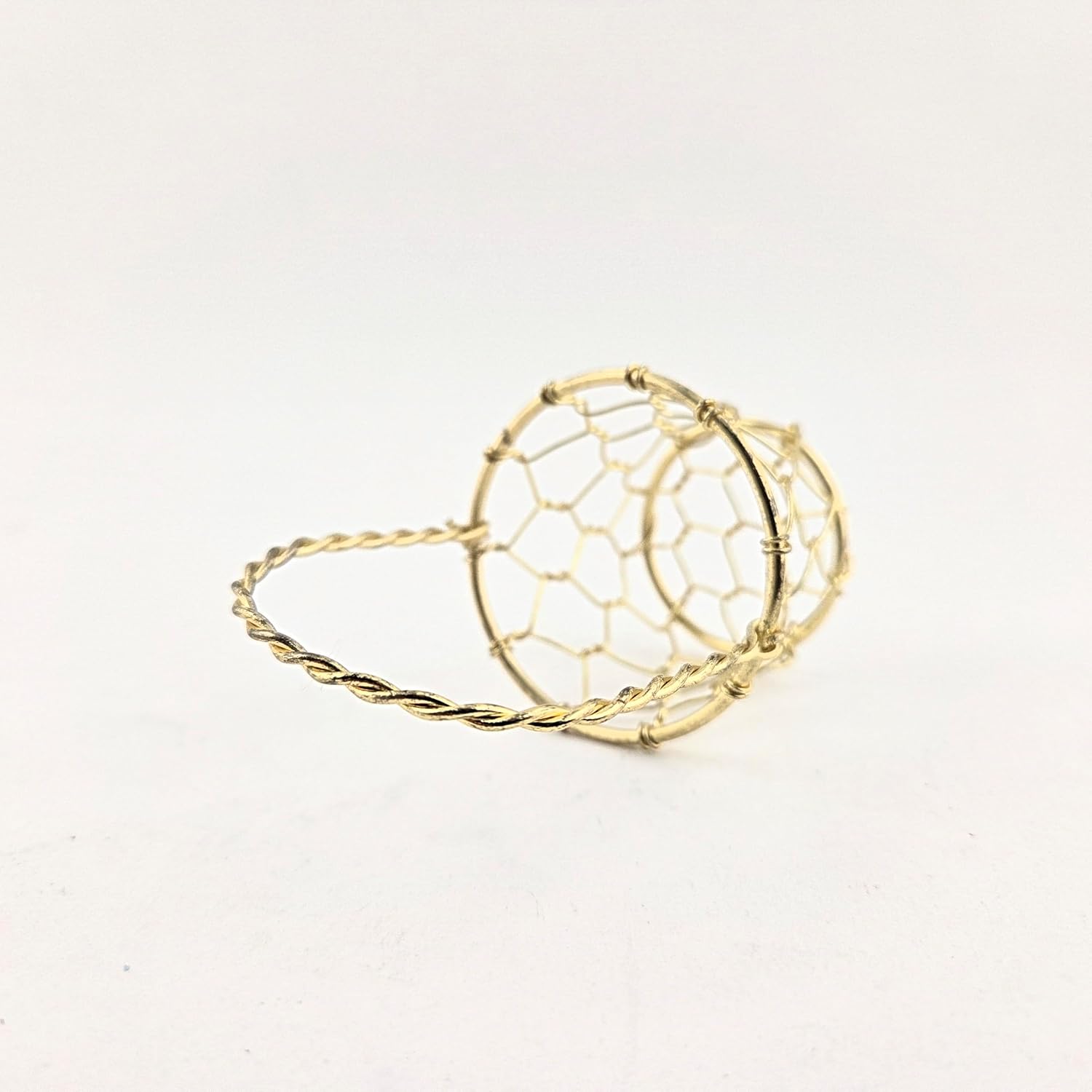Party Favors Plus Gold Tone Miniature Round Wire Basket 3 Pack