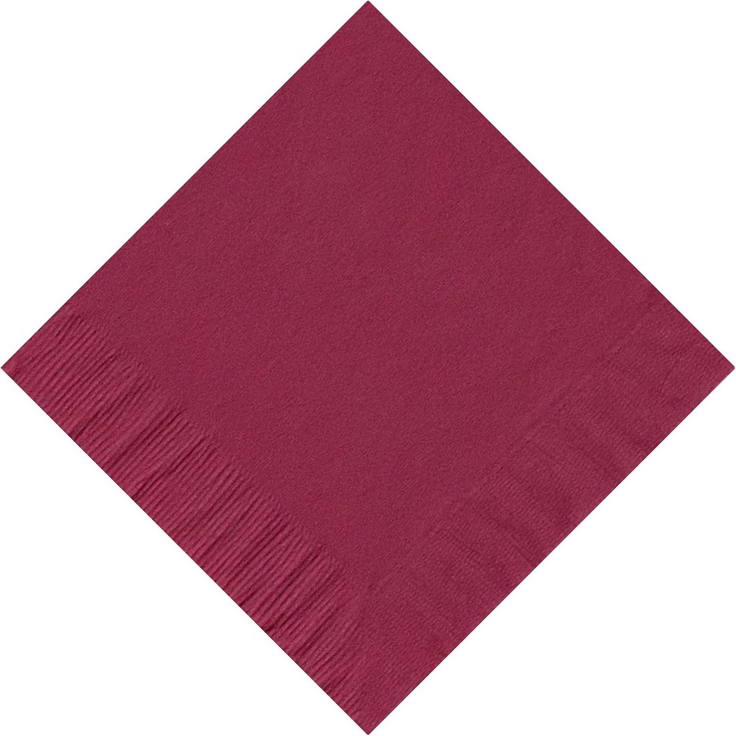 Party Favors Plus Burgundy Beverage Cocktail Napkins 10 in x 10 in 200 Count