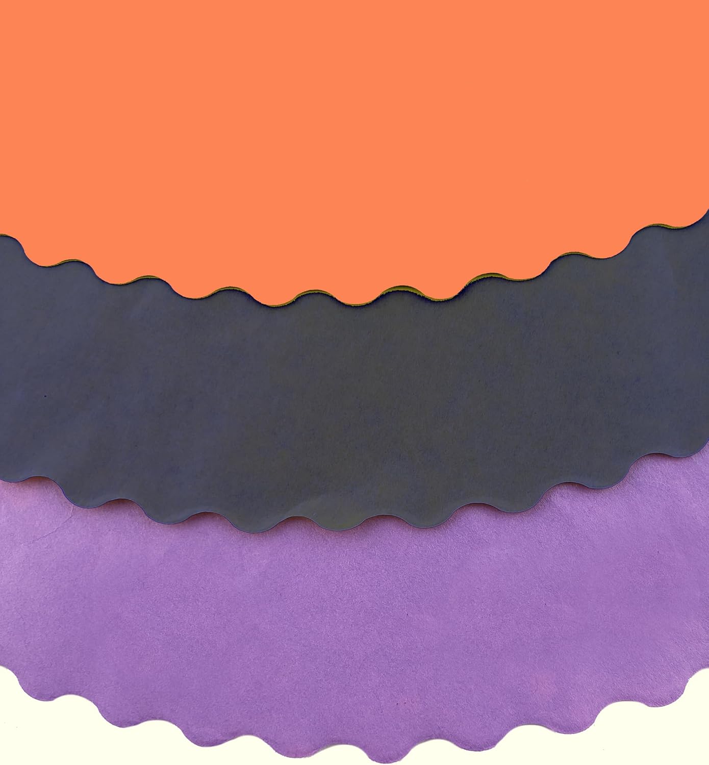 Party Favors Plus Round Paper Placemats Scalloped Halloween Purple Black Orange 14 Inch 24 Count