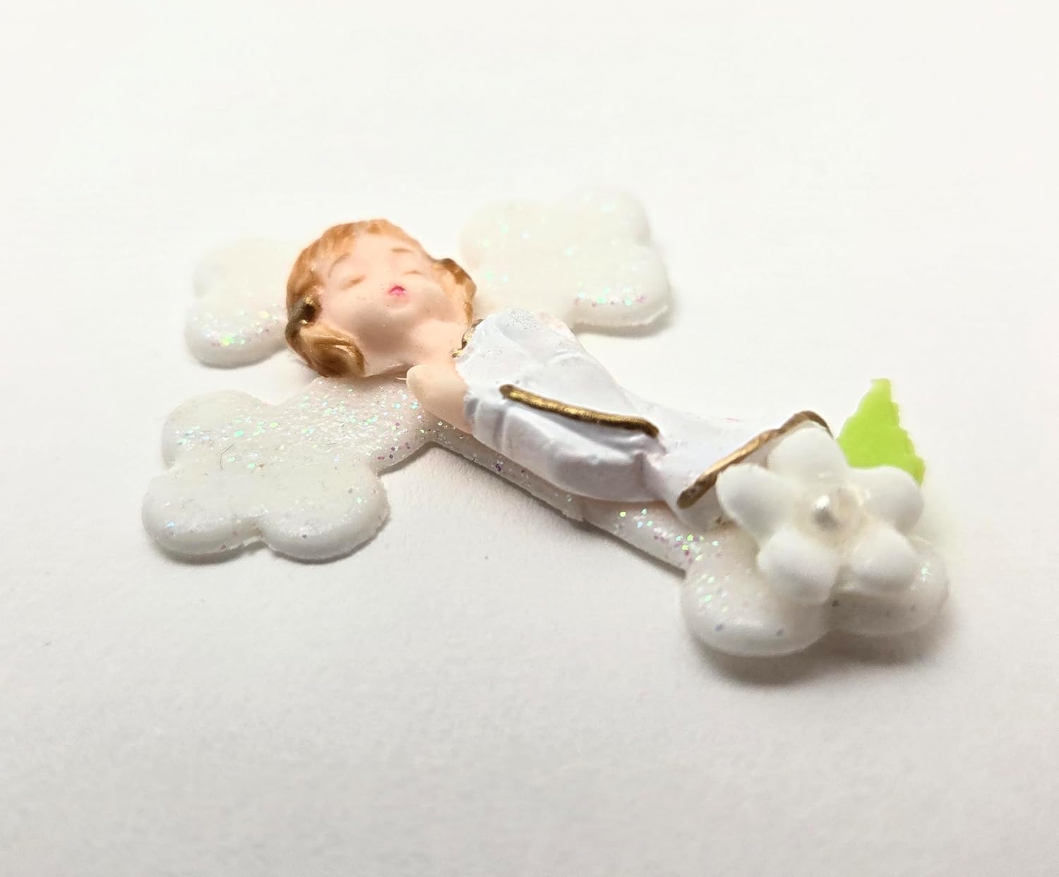 Party Favors Plus Cold Porcelain Girl in White Cross Shape Capia Favor 10 Count