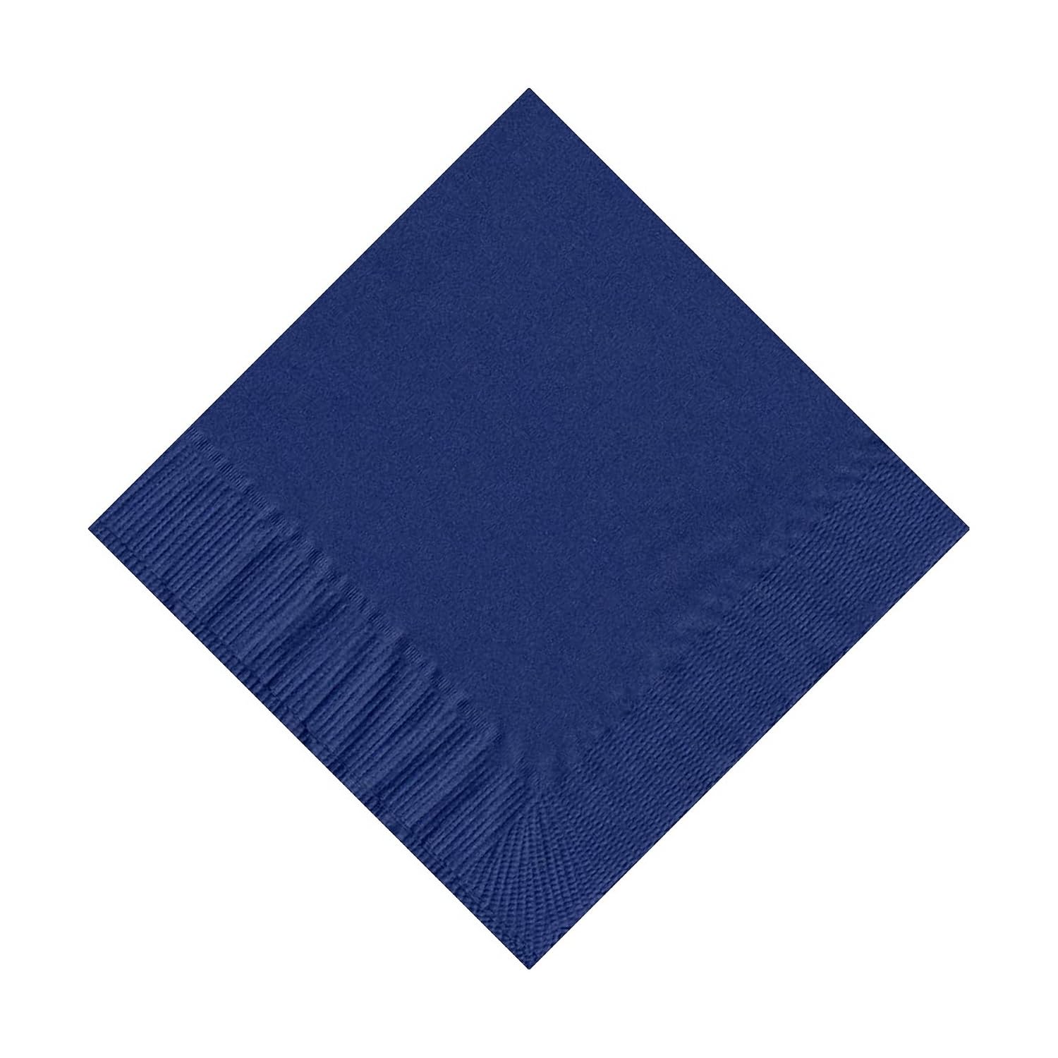 Party Favors Plus Beverage Cocktail Napkins Navy Blue 600 Count