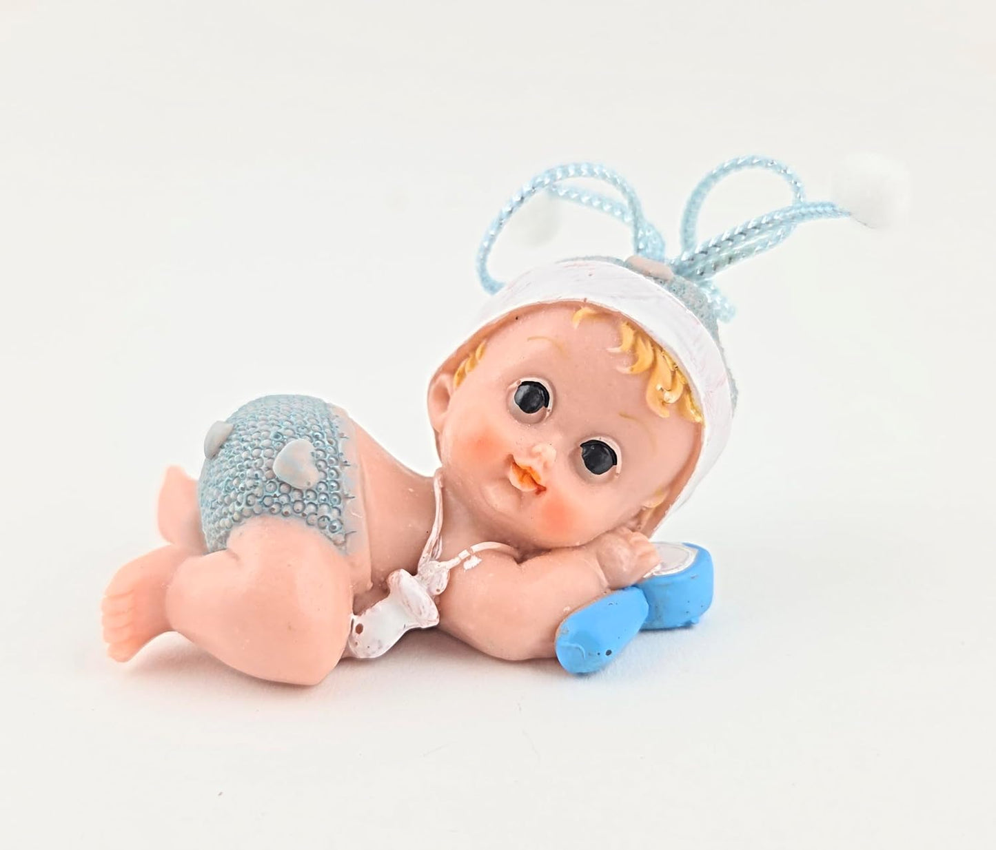 Party Favors Plus Blue Baby Boy Resin Figurine Cake Topper 2 Count