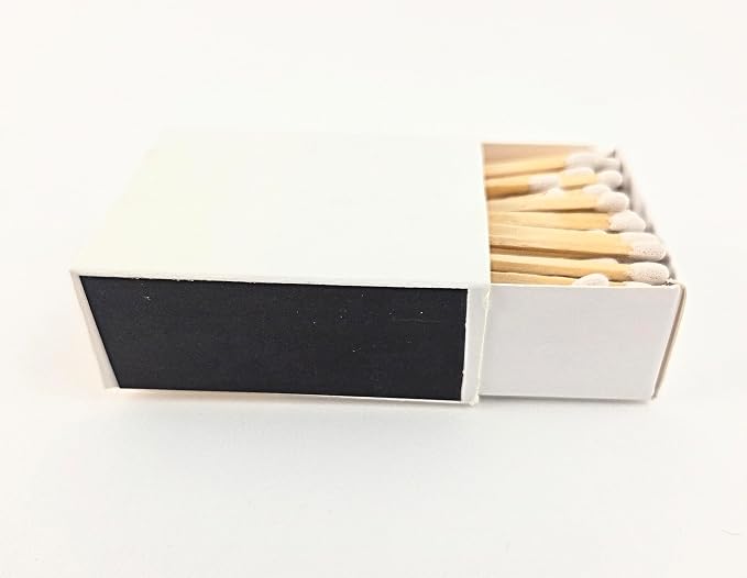 Party Favors Plus Wooden Matches White Box White Tips 125 Count 4 Pack