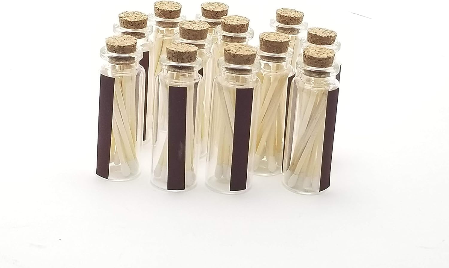 Party Favors Plus Glass Apothecary Match Vials 12 Count