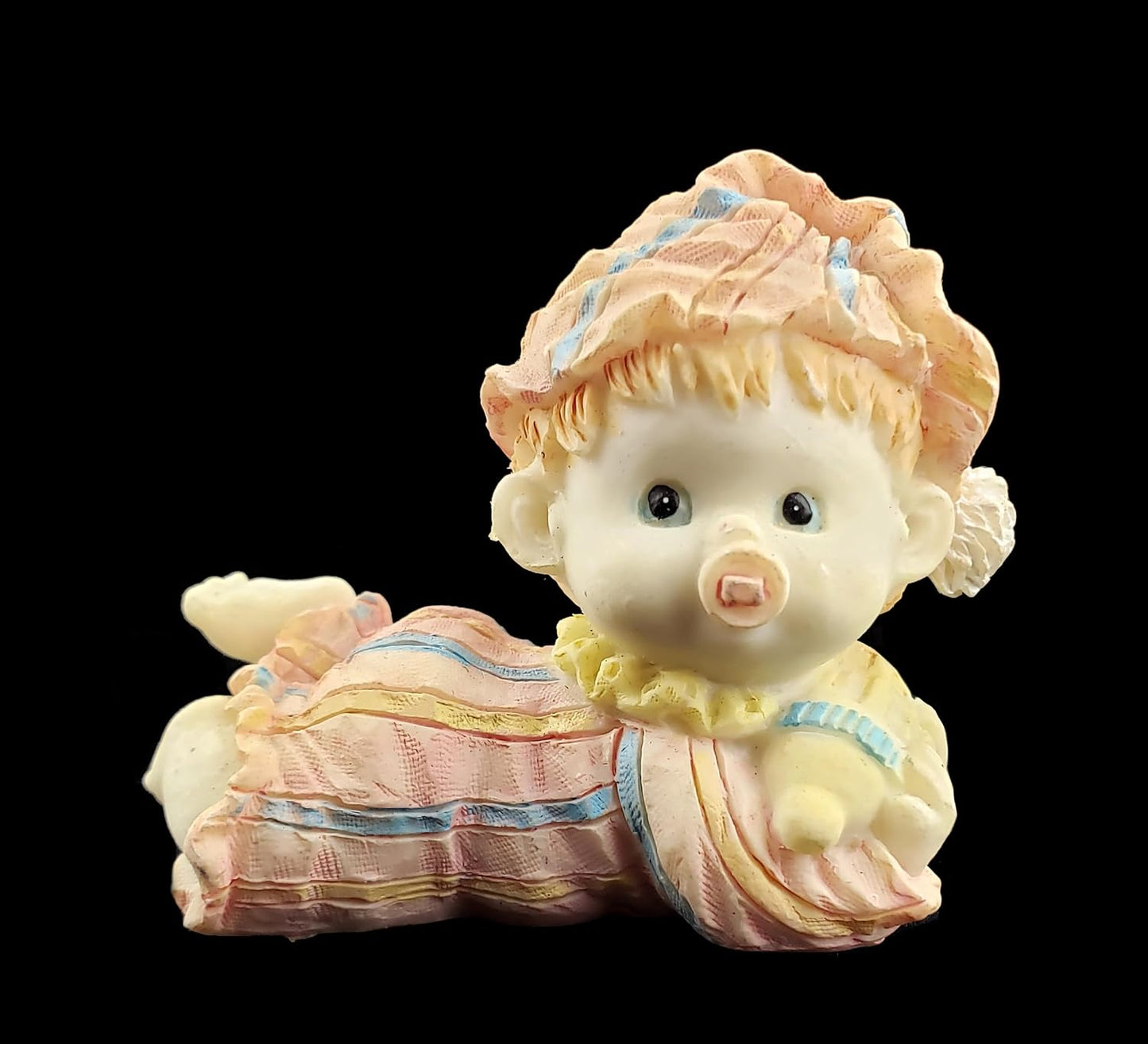 Party Favors Plus Blue Pink Polyresin Baby Figurine 2.25 Inch Set of 2