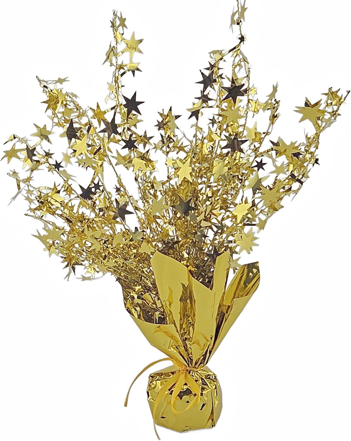 Gold Stars Balloon Weight Centerpiece 38 cm, 2 Pack